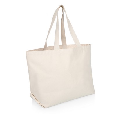XL Canvas Tote Bag Made in USA, (White)