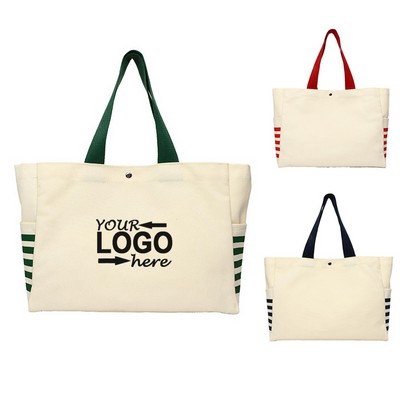 Luxury Shopping Canvas Tote Bag