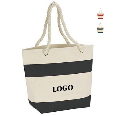 Cruising Tote Bag With Rope Handles