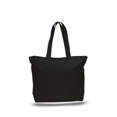 Q-Tees of California® Canvas Zippered Tote