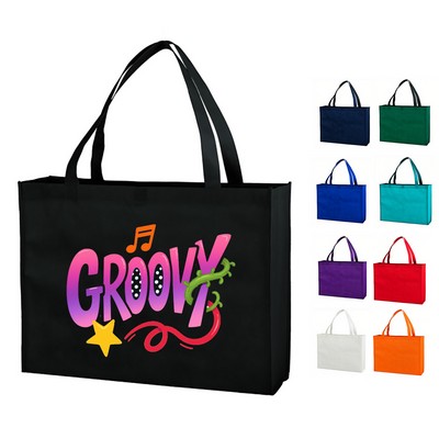 Large Non-Woven Bottom Gusset Shopper - 12" x 20"