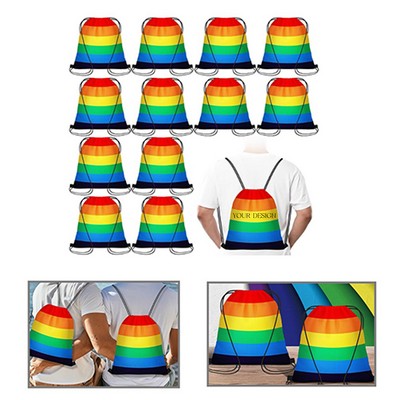 Rainbow LGBTQ Drawstring Backpack
