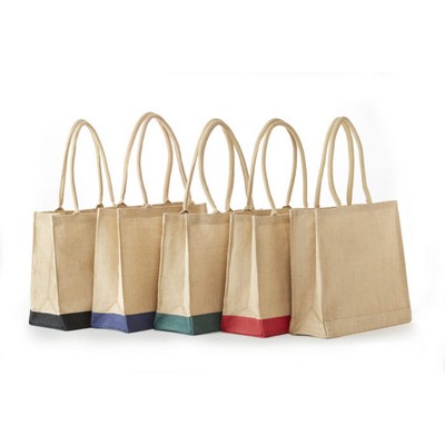 All Natural Economy Jute Bag with Rope Handles