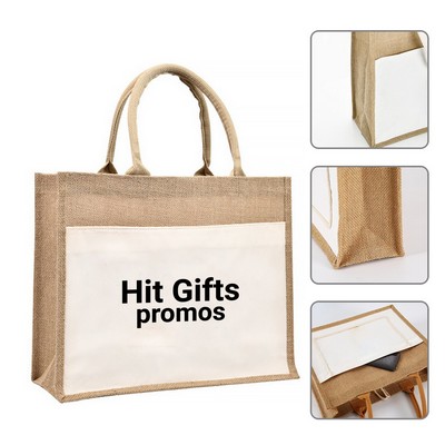 Storage Jute Tote Bag
