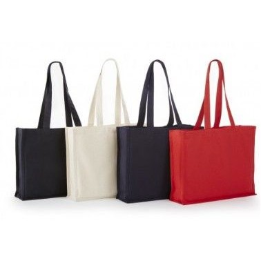 10 Oz. Heavy Cotton Canvas Tote w/Gusset (15"x12"x4")