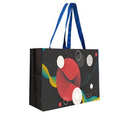 Extra Wide Full Color Tote Bag (16" W × 12" H × 6" G)