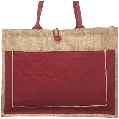 Cotton Pocket Jute Tote Bags