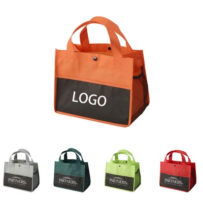 Mini Snap Non - Woven Lunch Tote Bag