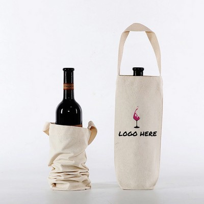 Canvas Wine Tote (Single Bottle)