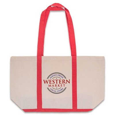 Custom Two Tone Cotton Canvas Tote Bags