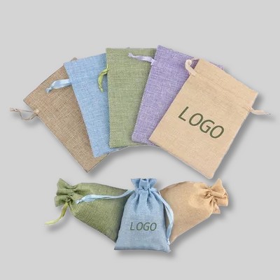 Jute Drawstring Gift Bag-BG