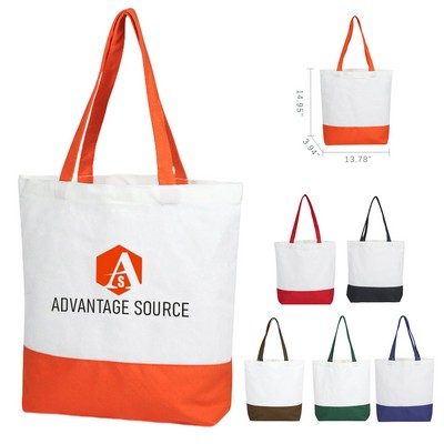 14 Oz. Canvas Tote Bag(13.78"× 14.95"× 3.94")